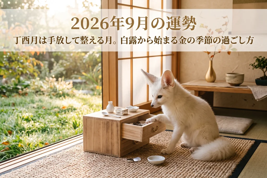 2026年9月の運勢|丁酉月は手放して整える月。白露から始まる金の季節の過ごし方