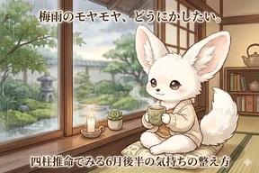 梅雨のモヤモヤ、どうにかしたい。四柱推命でみる6月後半の気持ちの整え方
